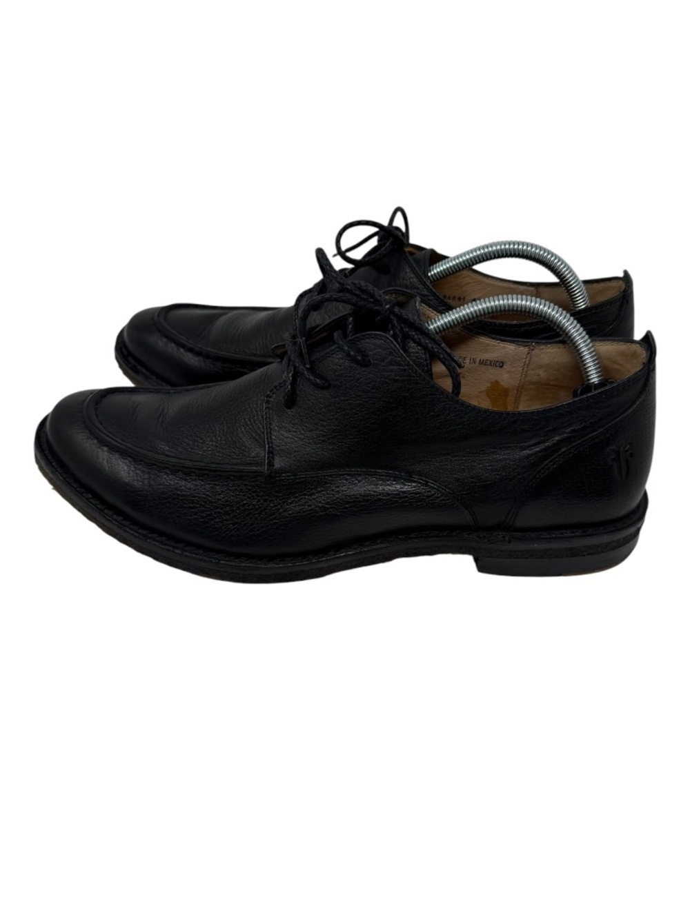 Frye Men’s Black Leather Lace Up Dress Shoes - Picture 4 of 11